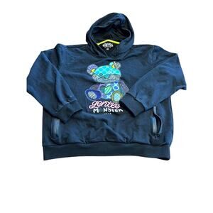 BKYS women's 2XL hoodie sweatshirt, black, Gentle Monster